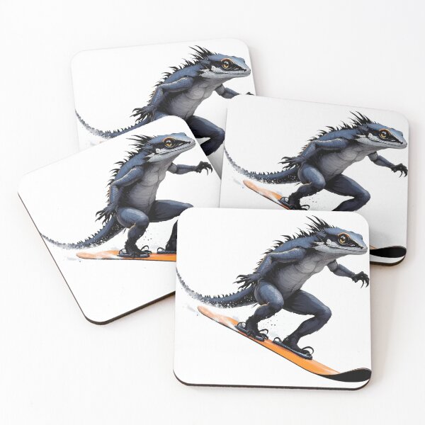 Item preview, A lizard skiing designed and sold by DOG DESIGN.