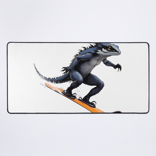 Item preview, A lizard skiing designed and sold by DOG DESIGN.