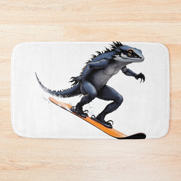 Item preview, A lizard skiing designed and sold by DOG DESIGN.
