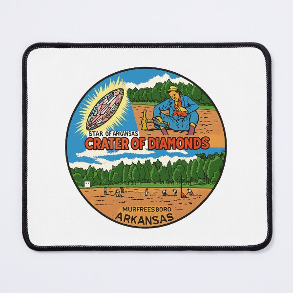 Item preview, Crater of Diamonds Vintage Travel Poster – Murfreesboro, Arkansas designed and sold by ArtSpireWorks.