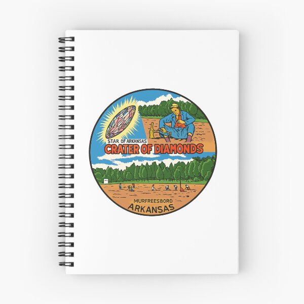 Item preview, Crater of Diamonds Vintage Travel Poster – Murfreesboro, Arkansas designed and sold by ArtSpireWorks.