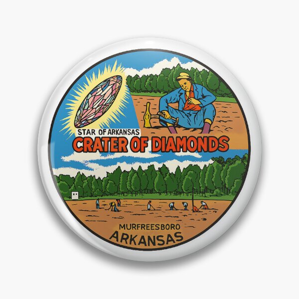 Item preview, Crater of Diamonds Vintage Travel Poster – Murfreesboro, Arkansas designed and sold by ArtSpireWorks.