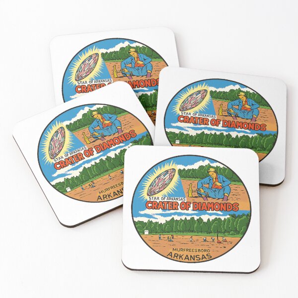 Item preview, Crater of Diamonds Vintage Travel Poster – Murfreesboro, Arkansas designed and sold by ArtSpireWorks.