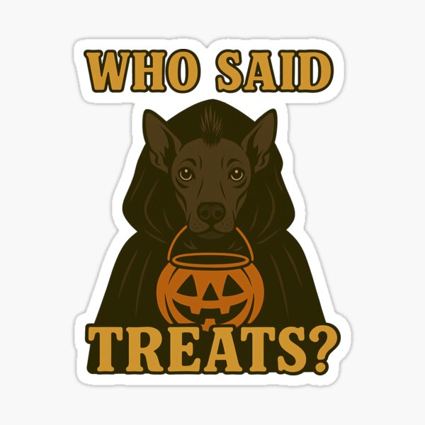 Vista previa del artículo con la obra «Xoloitzcuintli Xolo Halloween Quién dijo dulces Disfraz de bruja calabaza Mamá Papá Niños», diseñado y vendido por FurryHavenPH.