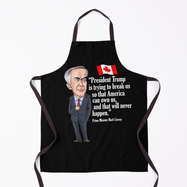 Item preview, Mark Carney "President Trump is trying to break us..." designed and sold by MacKaycartoons.