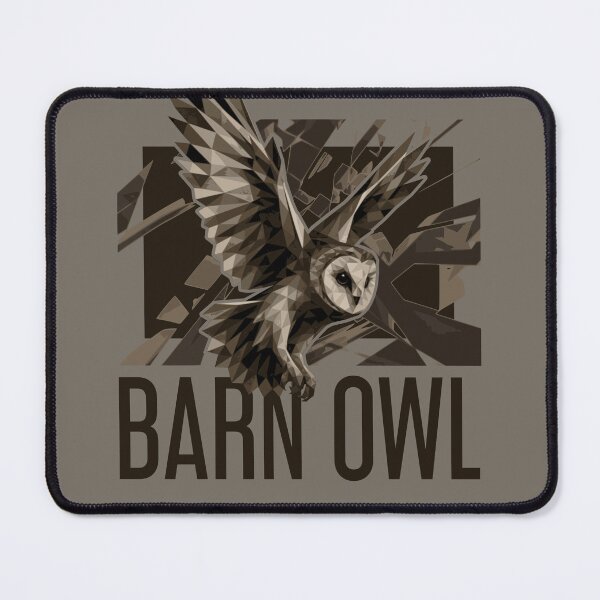 Item preview, Low Poly Barn Owl Flying in the Woods Chaotic Geometric Shapes. Earthy Colors Abstract Art. designed and sold by PrimitiveTees.
