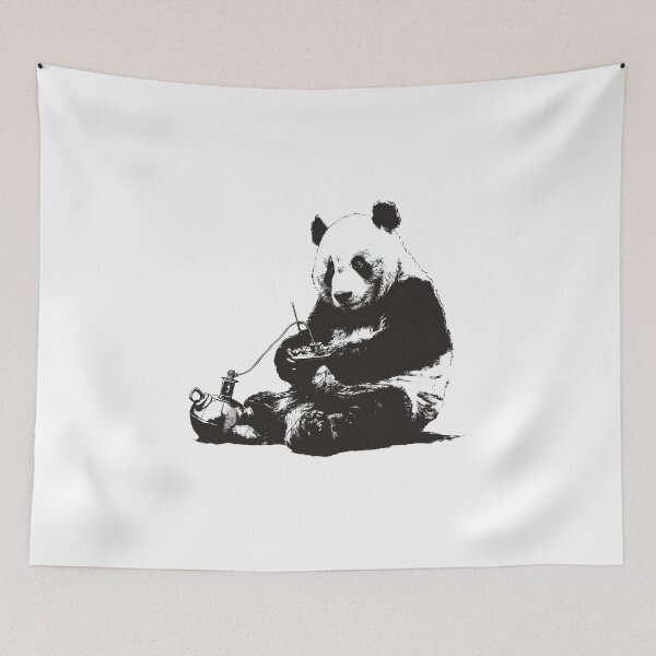 Item preview, Banksy Panda Techie - Focused on the Circuit Board designed and sold by hamishby.
