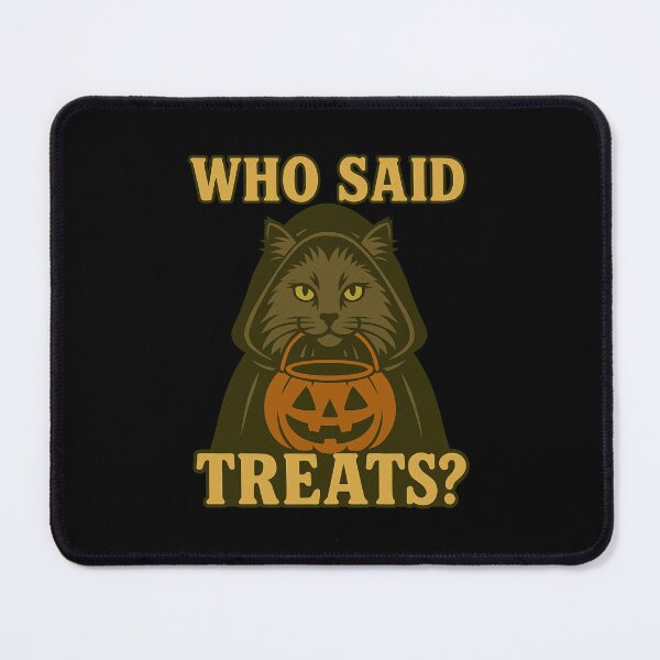 Artikelvorschau, Nebelung Katze Halloween Who Said Treats Kürbis Hexe Kostüm Mama Papa Kinder entworfen und verkauft von FurryHavenPH.