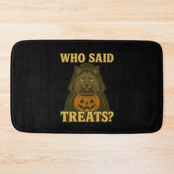 Artikelvorschau, Nebelung Katze Halloween Who Said Treats Kürbis Hexe Kostüm Mama Papa Kinder entworfen und verkauft von FurryHavenPH.