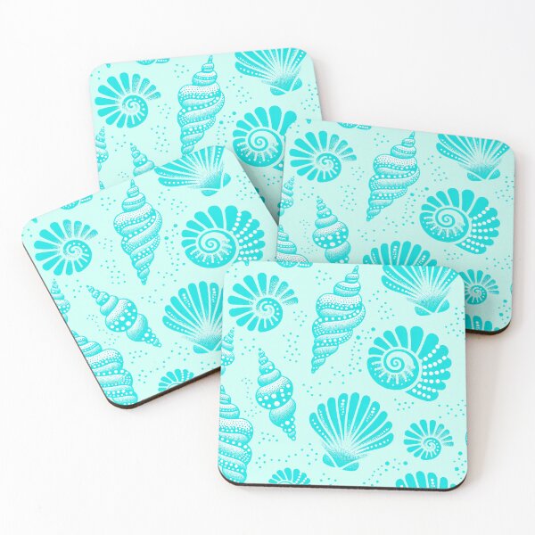 Item preview, Seashells Teal designed and sold by SilverPegasus.