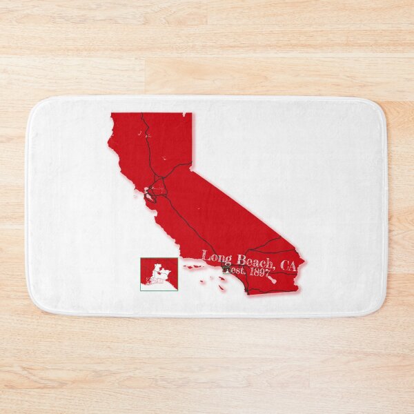 Item preview, Long Beach, CA [Red] designed and sold by PhilbonianDezin.