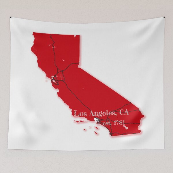 Item preview, Los Angeles, CA [Red] designed and sold by PhilbonianDezin.