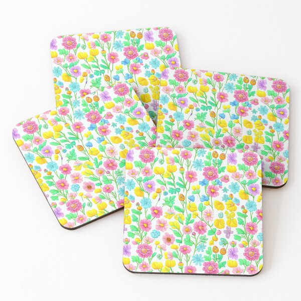 Item preview, A flowers delicate tile pattern on white background designed and sold by Arcadia World.