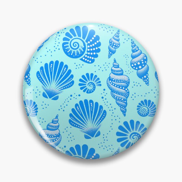 Item preview, Seashells Cerulean Blue designed and sold by SilverPegasus.