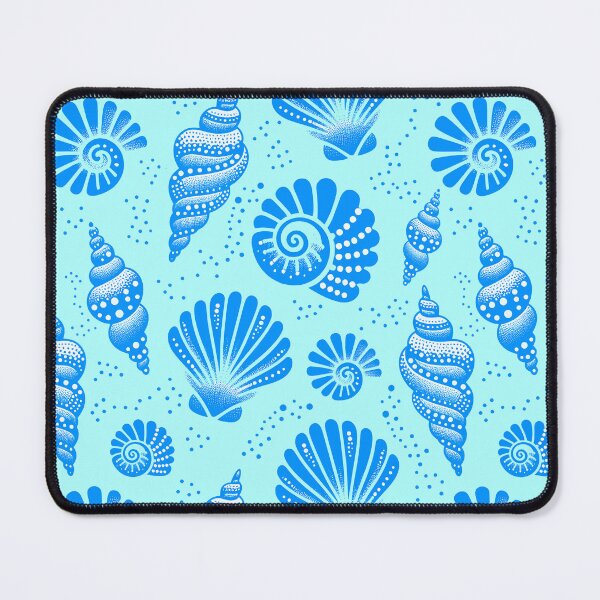 Item preview, Seashells Cerulean Blue designed and sold by SilverPegasus.