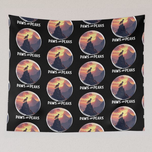 Item preview, Paws and Peaks – Dog Hiking Adventure at Sunset designed and sold by Fikuall.