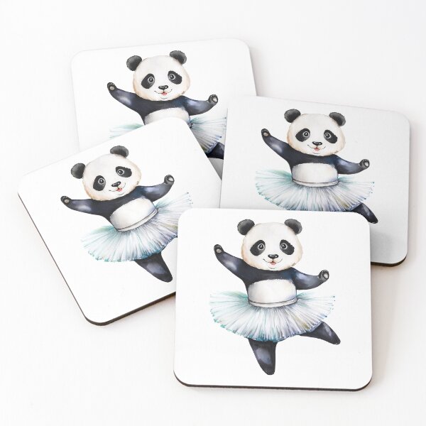 Item preview, Cute little panda ballerina dancing ballet designed and sold by OEKAKIYASAN.