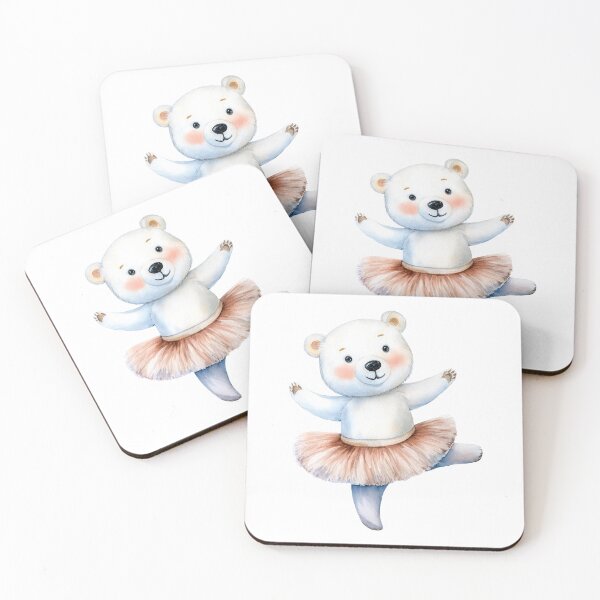 Item preview, Cute polar bear ballerina dancing ballet designed and sold by OEKAKIYASAN.