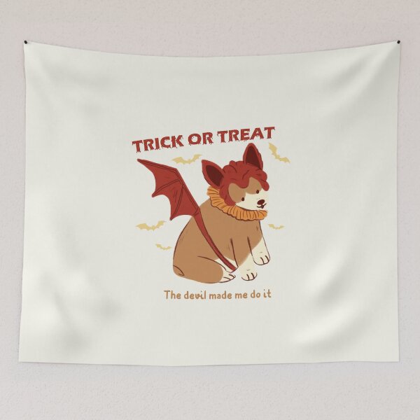 Item preview, Trick or treat Cute Halloween Corgi as little devil Pet Costume  designed and sold by Dark & Darling.