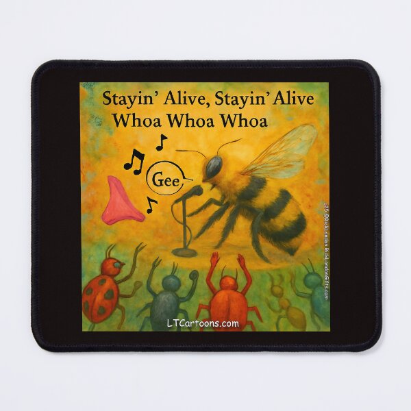 Item preview, Bees With Disco Rock Bands designed and sold by Rick London Gifts.