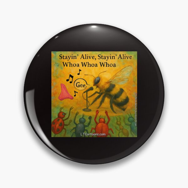 Item preview, Bees With Disco Rock Bands designed and sold by Rick London Gifts.