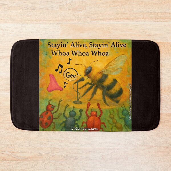 Item preview, Bees With Disco Rock Bands designed and sold by Rick London Gifts.