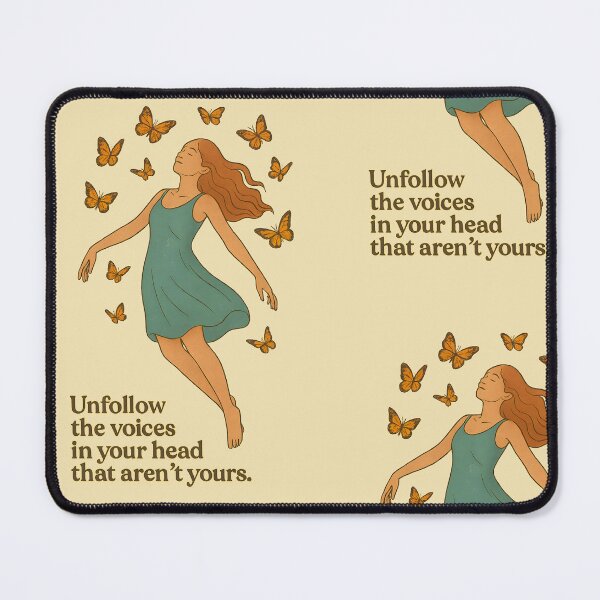 Item preview, Unfollow the Voices – Surreal Empowerment Collage for Healing & Self-Discovery designed and sold by Quiet Power Co..