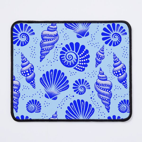 Item preview, Seashells Cobalt Blue designed and sold by SilverPegasus.
