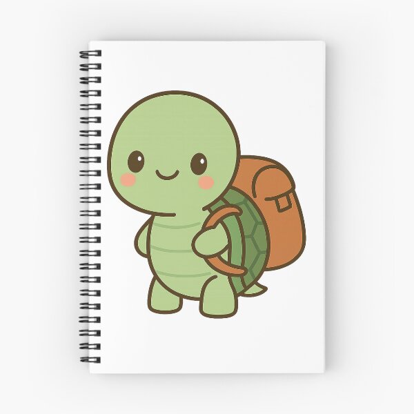 Item preview, Little Kawaii Turtle with Backpack - Cute Design designed and sold by ALBANAT.