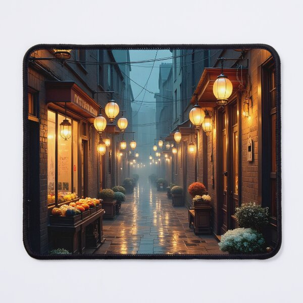 Item preview, Luminous Alleyway at Dusk designed and sold by oanaunciuleanu.