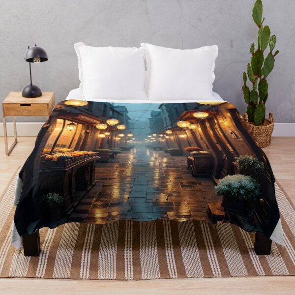 Item preview, Luminous Alleyway at Dusk designed and sold by oanaunciuleanu.