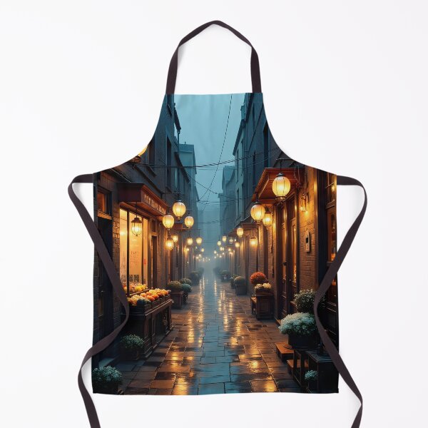 Item preview, Luminous Alleyway at Dusk designed and sold by oanaunciuleanu.