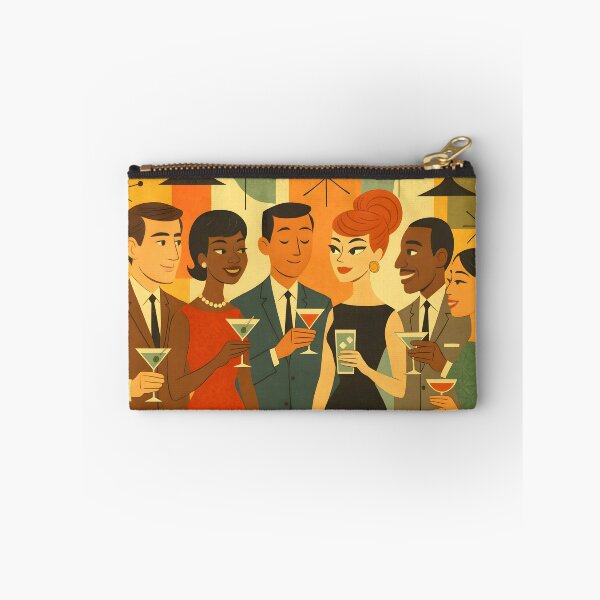 Item preview, Mid Century Retro 60s Office Martini Cocktail Party  designed and sold by Lee Hiller Designs.