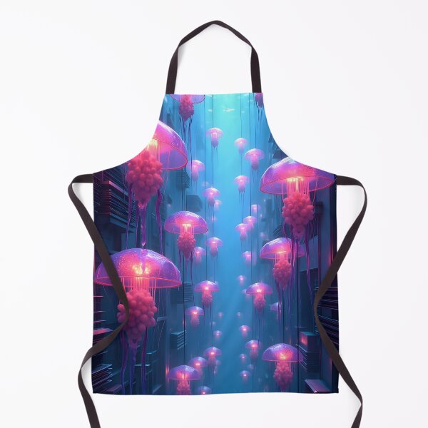 Item preview, Neon Jellyfish Metropolis designed and sold by oanaunciuleanu.