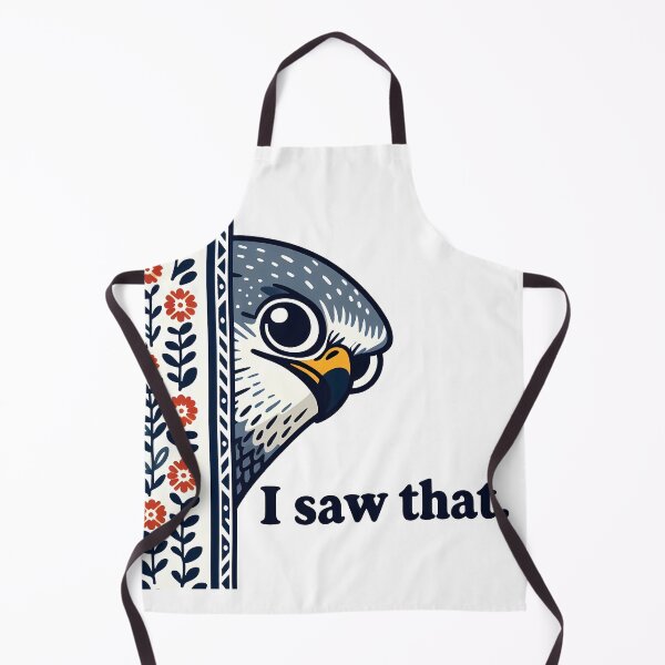 Item preview, On It Like a Hawk "I saw that" - Nosey Falcon Scandinavian Folk Art by heidiannemorris © designed and sold by FOLK ART FUSION by heidiannemorris.