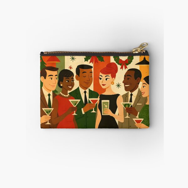 Item preview, Mid Century Retro 60s Christmas Office Martini Cocktail Party  designed and sold by Lee Hiller Designs.