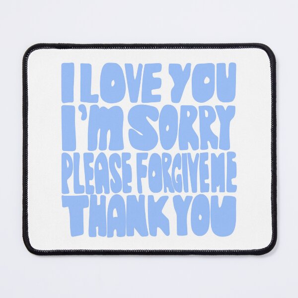 Item preview, Ho’oponopono Hawaiian Forgiveness Prayer / Mantra Periwinkle Blue Hand Lettering designed and sold by wordznart.