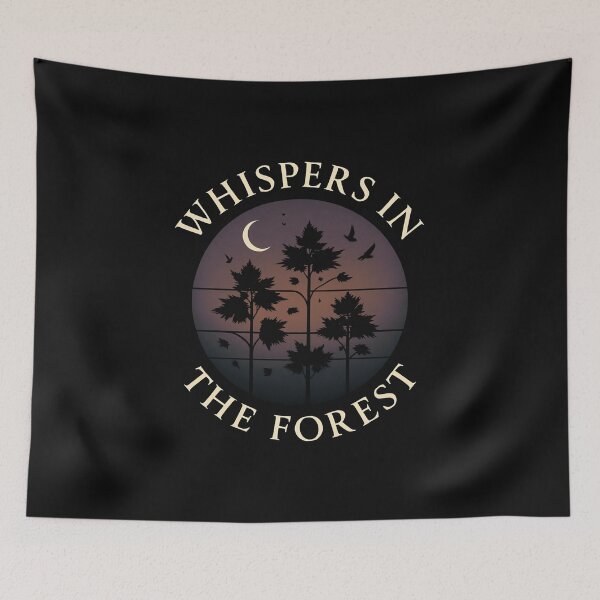 Item preview, Whispers in the Forest – Mystical Nature Night Scene with Moon and Trees designed and sold by Furr-n-Purr.