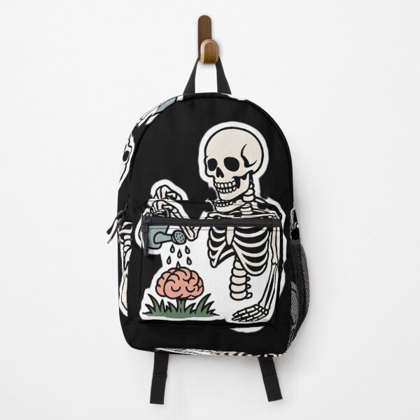 Item preview, Skeleton Nurturing Brain Sticker Art designed and sold by Amr Siam.