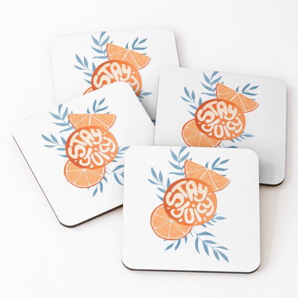 Item preview, Stay Juicy - Blue and Orange Fruit Design designed and sold by NitaBG.