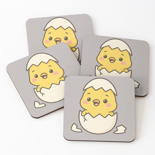 Item preview, Little Kawaii Hatching Chick – Cute and Happy Design designed and sold by ALBANAT.