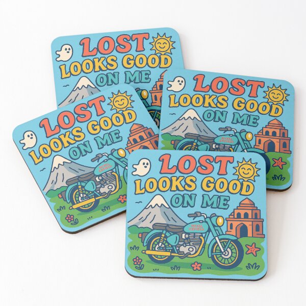 Item preview, Lost Looks Good on Me (Colorful Design for Travel Lovers & Motorcyclists) designed and sold by Lydian Dreams.
