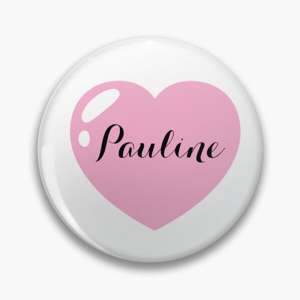 Item preview, Pauline Name with pink Heart  designed and sold by Artbymonika.