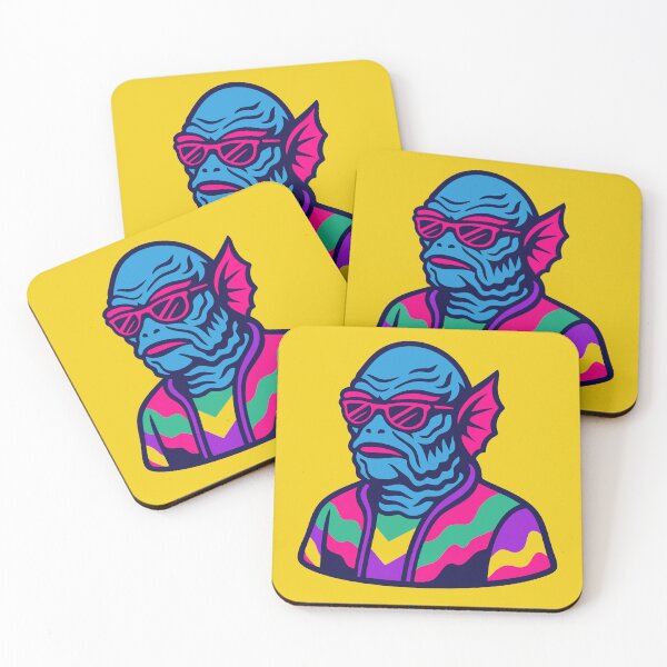 Item preview, Retro 80s Neon Swamp Thing designed and sold by Oh, the HORROR!.