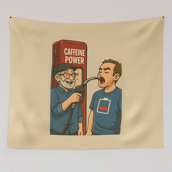Item preview, Caffeine Power Boost – Fuel Up Your Day! designed and sold by EfraimFunArt.