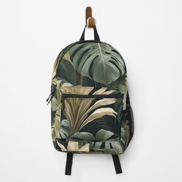 Item preview, Tropical Leaf Pattern – Lush Jungle Foliage Illustration in Green & Gold Tones designed and sold by PICTOBUDDY73.