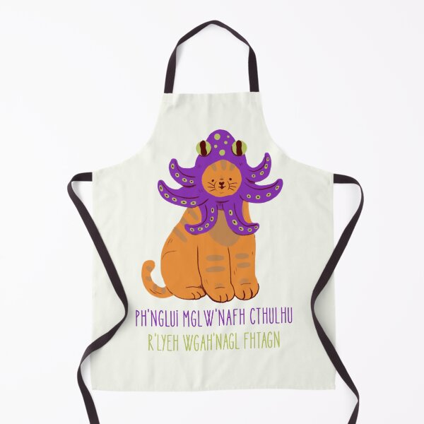 Item preview, Cthulhu Cute Halloween Orange cat with purple octopus hat Pet Costume designed and sold by Dark & Darling.
