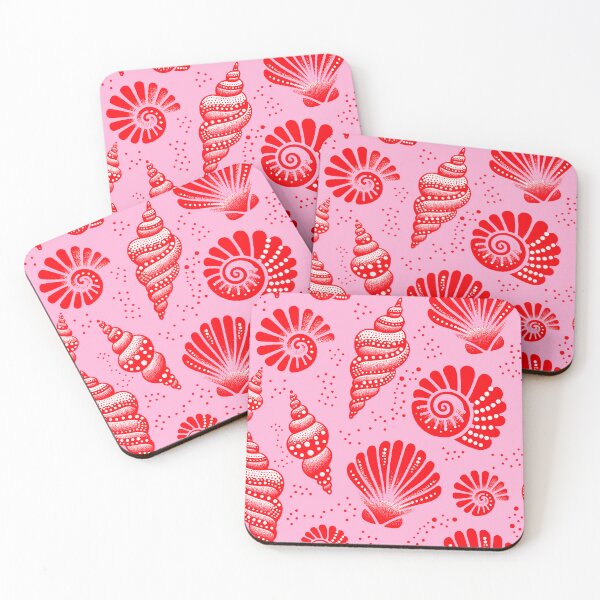Item preview, Seashells Red and Pink designed and sold by SilverPegasus.