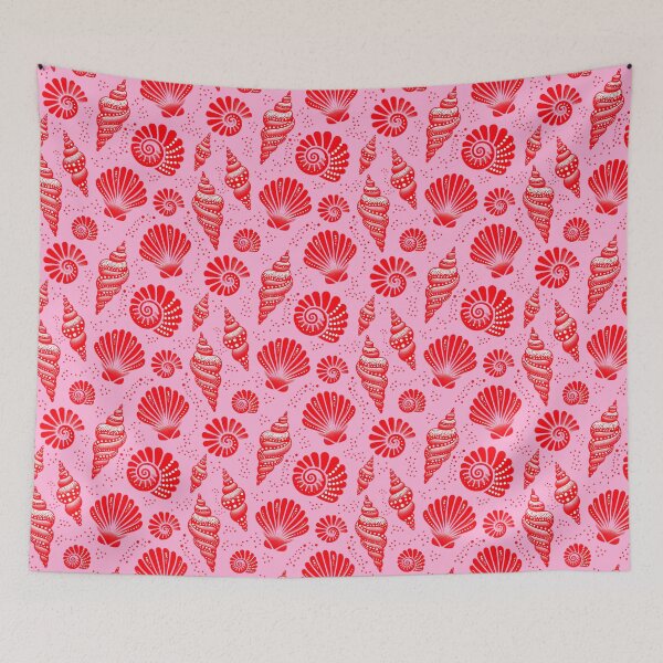 Item preview, Seashells Red and Pink designed and sold by SilverPegasus.