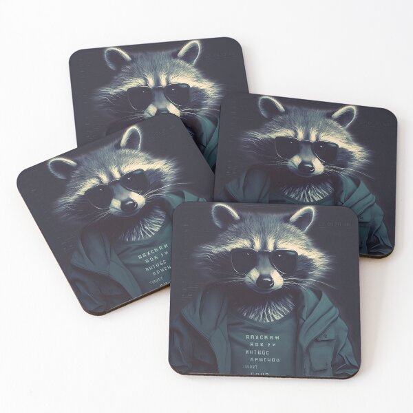 Item preview, Raccoon Cool Tech Critter – Sunglasses & Hoodie designed and sold by naughty-raccoon.